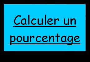 Calculer un pourcentage