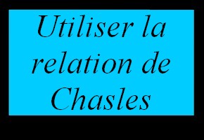 Relation de Chasles