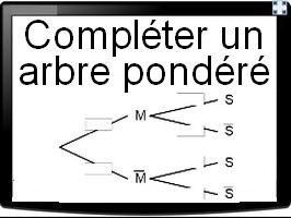 Compléter un arbre de probabilités