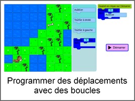 Programmer un déplacement avec des boucles