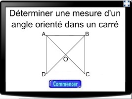 Déterminer une mesure d'un angle orienté