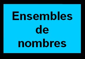 Ensembles de nombres