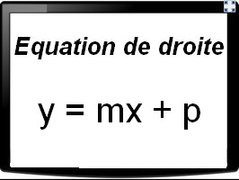 Déterminer l'équation réduite d'une droite passant par deux points