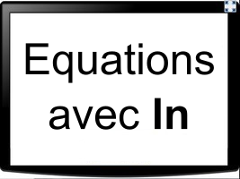 Résoudre une équation avec des ln