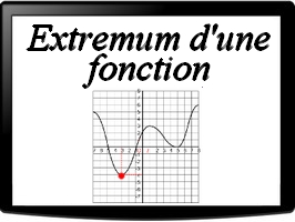 Extremum d'une fonction à partir de sa courbe représentative