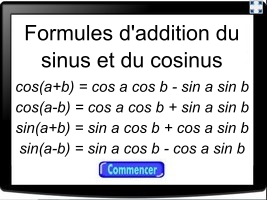 Formules d'addition du sinus et du cosinus