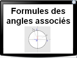 Formules des angles associés