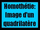 Image d'un quadrilatère par une homothétie