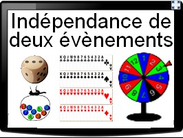 Indépendance de deux évènements
