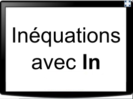 Résoudre une inéquation avec des ln