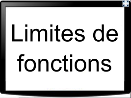 Limites de fonctions