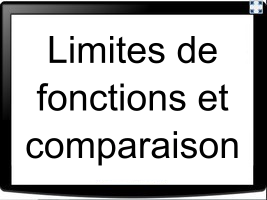 Limite de fonctions - comparaison