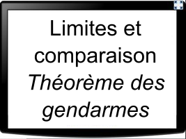 Limite de suites - comparaison