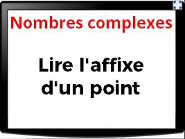 Lire l'affixe d'un point