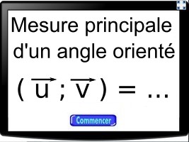 Mesure principale d'un angle orienté