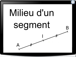 Milieu d'un segment