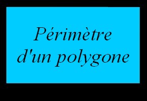 Périmètre d'un polygone