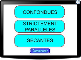 Position relative de deux droites à partir de leur équation cartésienne