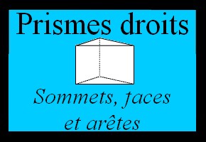 Prismes droits : sommets, faces et arêtes