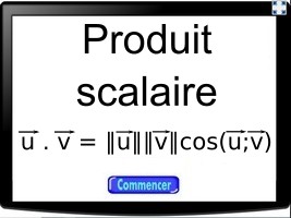 Produit scalaire avec normes et angle