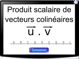 Produit scalaire de deux vecteurs colinéaires