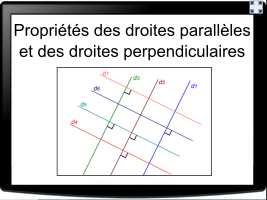 Propriétés des droites parallèles et des droites perpendiculaires