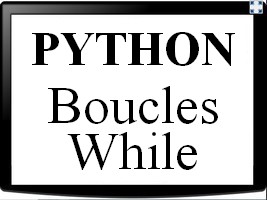 Python - boucles while