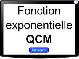 QCM fonction exponentielle