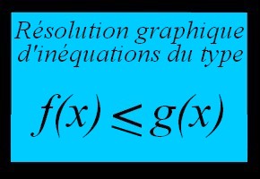 Résolution graphique d'inéquations avec deux fonctions