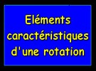 Éléments caractéristiques d'une rotation