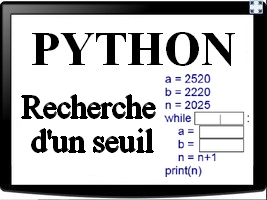 Python - suites et seuil