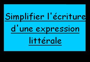 Simplification de l'écriture d'un produit