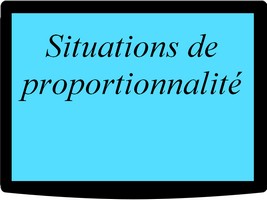 Situations de proportionnalité