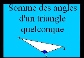 Calculer la mesure du troisième angle d'un triangle quelconque