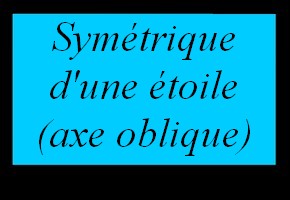 Tracer le symétrique d'une figure à l'aide d'un quadrillage (étoile, axe oblique)