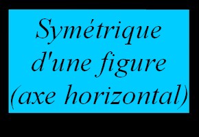 Construire le symétrique d'une figure par rapport à un axe horizontal