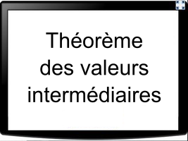 Théorème des valeurs intermédiaires