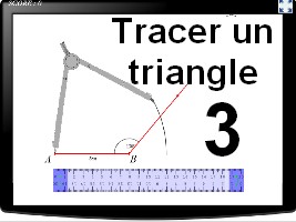 Construire un triangle connaissant un angle et la longueur de deux côtés