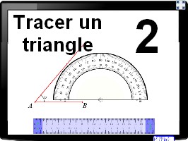 Tracer un triangle connaissant deux angles et la longueur d'un côté