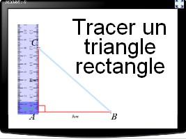 Tracer un triangle rectangle