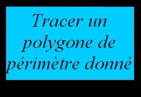 Tracer une figure de périmètre donné