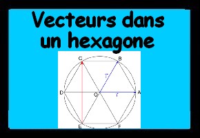Vecteurs dans un hexagone régulier