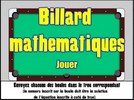Billard - équations