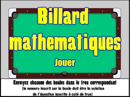 Billard - équations