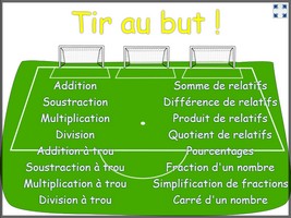 Jeux de math de shop foot
