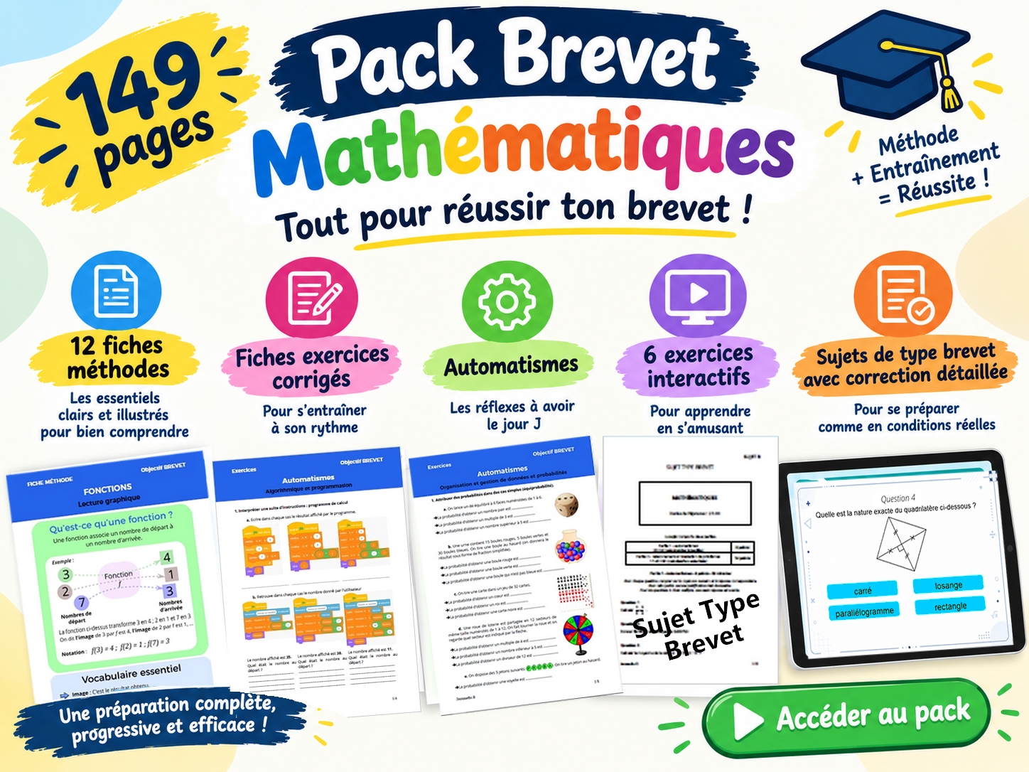 Pack brevet mathématiques